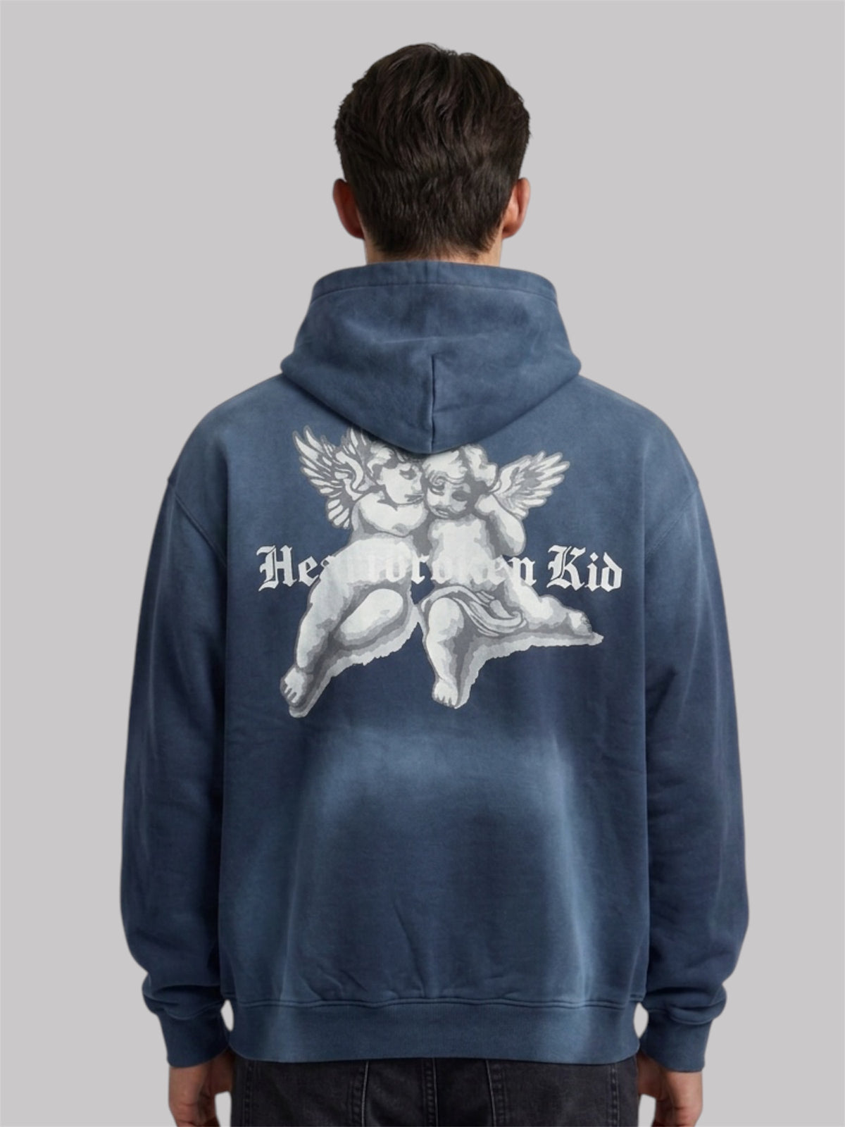 Crying cherubs hoodie blue