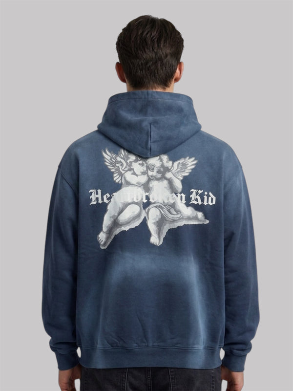 Crying cherubs hoodie blue