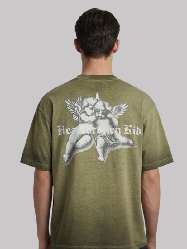 Crying cherubs shirt green